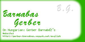 barnabas gerber business card